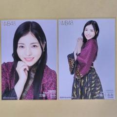 NMB48 三鴨くるみ 直筆サイン入り生写真 14th Anniversary