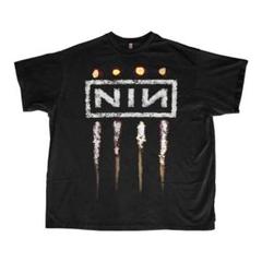 NINE INCH NAILS ナインインチネイルズT ガンズ アクセルローズ 90年代ヴィンテージNINナインインチネイルズ Tシャツ シン白
