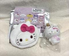 ちいかわサンリオコラボ シークレットヘアクリップ マスコット　 キティ×ちいかわ