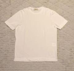 グランサッソ ヴィンテージオーガニックコットン ニットTシャツ（ホワイト）