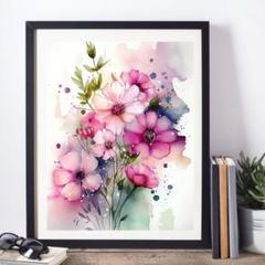 絵画水彩画　♡♡♡風に揺れるコスモス 透明水彩画】風に揺れるコスモス 後編 - YouTube