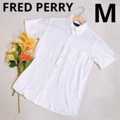 FRED PERRY フレッドペリー　ポロシャツ　ボタン　白　レディースM相当