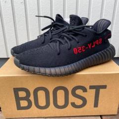 yeezy boost 350 v2 black red bred タグ 箱付き