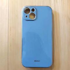 iPhone 13 ケース レンズ保護 スマホケース ブルー iPhone
