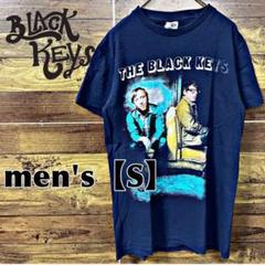 159【The Black Keys】プリントTシャツ【メンズS】ネイビー