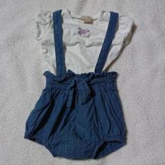 プティマイン 70 サロペット ロンパース セット