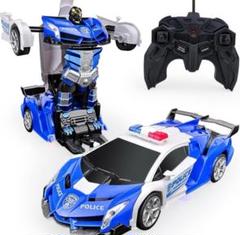360度回転 ラジコン スタントカー LED付 スタント パトカー型