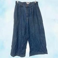 THE ORIGINAL INDIGO　ワイドパンツ　ブルー　レディース　デニム
