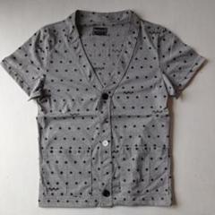 Tシャツ生地半袖カーディガン