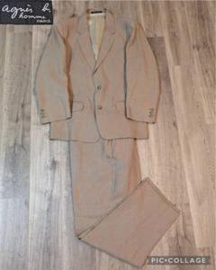 agnesb.homme【MADE IN FRANCE】リネンセットアップスーツ