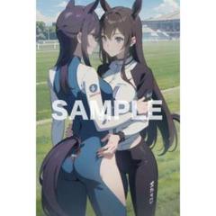 【高画質】AI美女 美少女 水着 アニメ A4ポスター