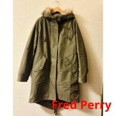 極美品　フレッドペリー　モッズコート　キルティング　切替　カーキ　UK10　L FRED PERRY フレッドペリー モッズコート デタッチャブル