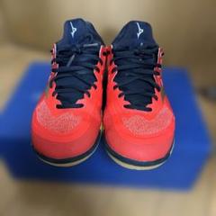Mizuno WAVE FANG NX バドミントンシューズ WIDE 25.0 Mizuno Badminton Shoes WAVE FANG NX White / Gold 71GA2050 50