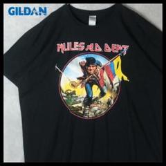 【希少】ギルダン Tシャツ アイアン・メイデン 2XL 両面プリント 黒 古着