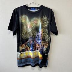 【未使用品】東京ディズニーリゾート TDR 夜景 Tシャツ 花火 シンデレラ城 Disney - 東京ディズニーリゾート TDR パーク 夜景 Tシャツ 花火