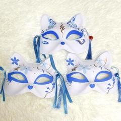 大人気 3枚セット きつね面 お祭り イベント 狐 半面 かわいい 浴衣
