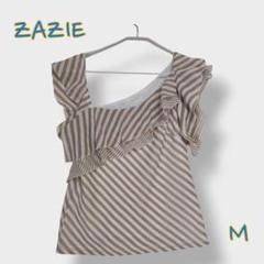 ＊ZAZIE ザジ＊Mサイズ ノースリーブ トップス フリル 日本製