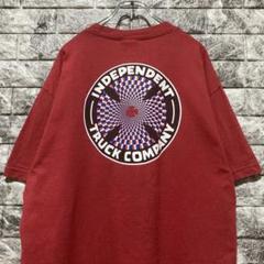 INDEPENDENT Tシャツ インディペンデント スケーター 赤 L ②⑨