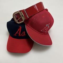 早い者勝ち！野球帽子2点　赤ベルト1本　セット