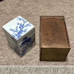 江戸期 亀山焼 染付 重箱 箱付 江戸期 亀山焼 染付 重箱 箱付 - メルカリ