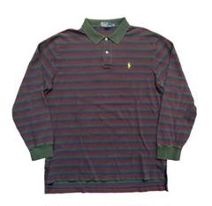 希少 90s ラルフローレン　ボーダー　ラガーシャツ　古着