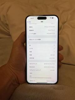 Apple iPhone 15 Pro Max 256GB、バッテリー100％