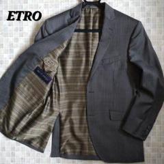 試着のみ しつけ糸付き ETRO エトロ ジャケット ペイズリー ネイビー