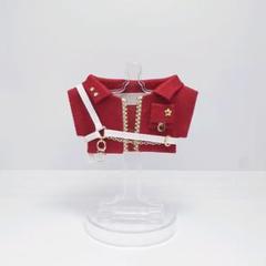 10cmぬい用 ぬい服 ハーネス&レッドジャケット