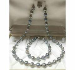 【鑑別書付】極美品 テリ◎ アコヤ真珠　K14WG ブルーグレー 2点セット 楽天市場】10mm ブルーグレー アコヤ真珠 ピアス イヤリング