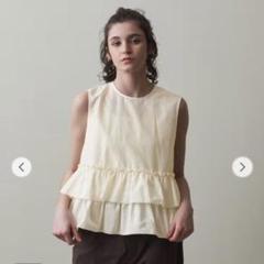 STEVEN ALAN グリッター フリル ノースリーブブラウスのサムネイル