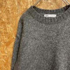 AE8247 ZARA 長袖ニット チャコールグレー レディース 26 60