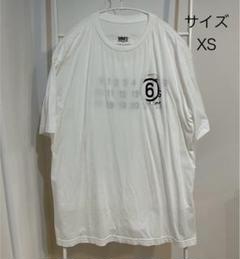 mm6 メゾンマルジェラ オーバーサイズ ダメージロゴ Tシャツ 白 正規 新品