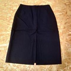 KENZO ケンゾー 裏地付き 薄手タイトスカート 黒 ブラック 36
