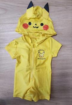 ピカチュウ フード付き水着 80cm