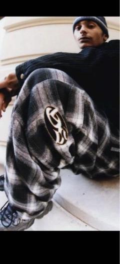 Yard sale flannel cargo pants