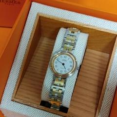 エルメス時計/極極美品クリッパー/新品電池新品仕上げ正常稼働品