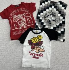 ヒスミニのTシャツ　3枚セット　サイズ105cm  未使用&美品 HYSTERIC MINI FAMILY BIG Tシャツ (ヒステリックミニ) - キッズ