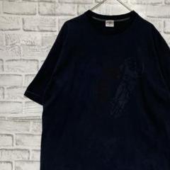 USA製90sヴィンテージTシャツ！シングルステッチ　ブラック半袖古着XL78