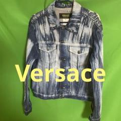 入荷now 口コミ VERSACE ストライプデニムジャケット - メルカリ ジャケット・アウター