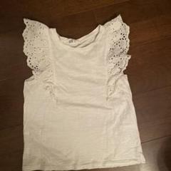 H&M ホワイトタンクトップ レース袖 US 6-8Y