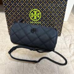 ★Tory Burch ウィラ 黒マット ショルダーバッグ超美品★