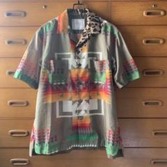 2 sacai サカイ ペンドルトン 21ssアーカイブプリントシャツ