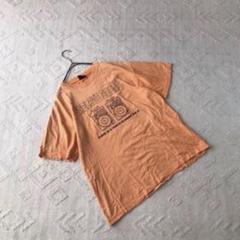 DESIO トップス tシャツ カットソー プリント ユニセックス オレンジ