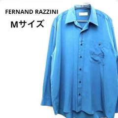 FERNAND LAZZINI　ビッグシルエット　刺繍　ロゴ　長袖シャツ　M