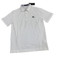 C412-22 未使用 BURBERRY BLACK LABEL ポロシャツ 白 新品 正規品 BURBERRY BLACK LABEL バーバリーブラックレーベル