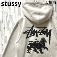 ステューシー STUSSY Lionの中古/未使用品 - メルカリ 新品未使用です STUSSY 刺繍ロゴ L. 古着 ライオン ブラック スウェットプルパーカー パーカー