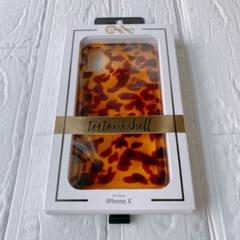SALE‼️iPhone XS/iPhone X ハード スマホケース べっ甲風