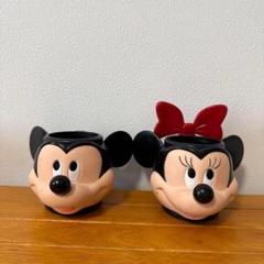 ディズニー アプローズ社製 ミニー ミッキー フェイスマグ ヴィンテージ コップ ディズニー アプローズ社製 ミニー ミッキー フェイスマグ
