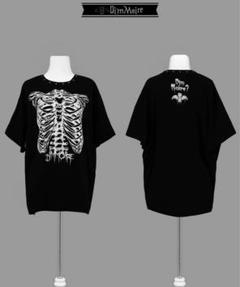 割引購入 DimMoire ブラック Tシャツ Piercing肋骨BIG ディムモアール トップス