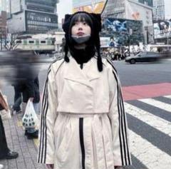 あのちゃん着用☆adidas/アディダス☆オリジナル トレンチコート☆白